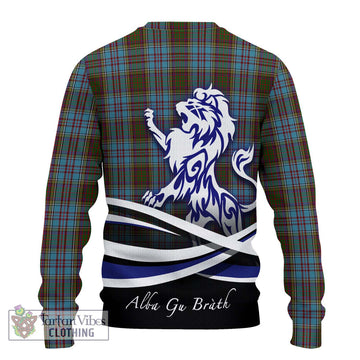 Anderson Tartan Ugly Sweater with Alba Gu Brath Regal Lion Emblem