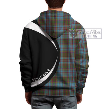 Anderson Tartan Hoodie with Family Crest Circle Style