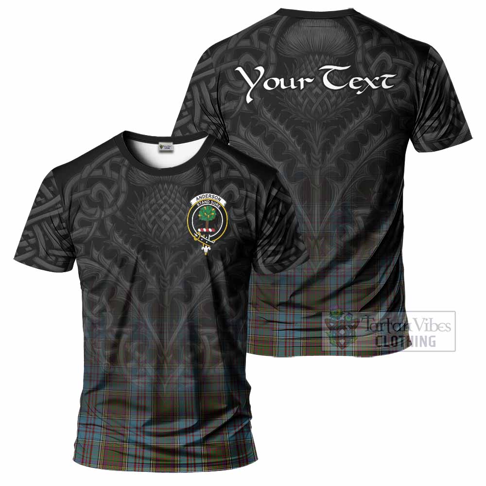 Tartan Vibes Clothing Anderson Tartan T-Shirt with Family Crest Celtic Thistle Vibes