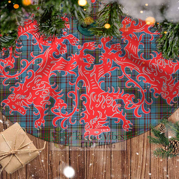 Anderson Tartan Christmas Tree Skirt Lion Rampant Style