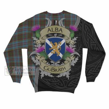 Anderson Tartan Family Crest Sweatshirt Lion Rampant Royal Thistle Shield Celtic Inspired - Tartan Vibes Clothing