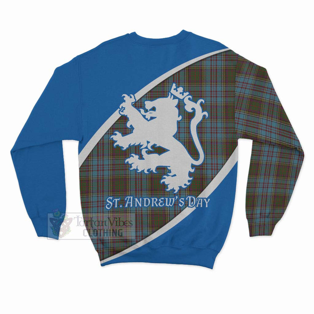 Tartan Vibes Clothing Anderson Family Crest Tartan Sweatshirt Celebrate Saint Andrew's Day in Style