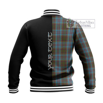 Anderson Tartan Baseball Jacket with Family Crest and Half Of Me Style