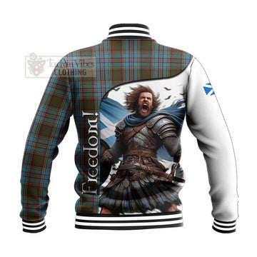 Anderson Crest Tartan Baseball Jacket Inspired by the Freedom of Scottish Warrior