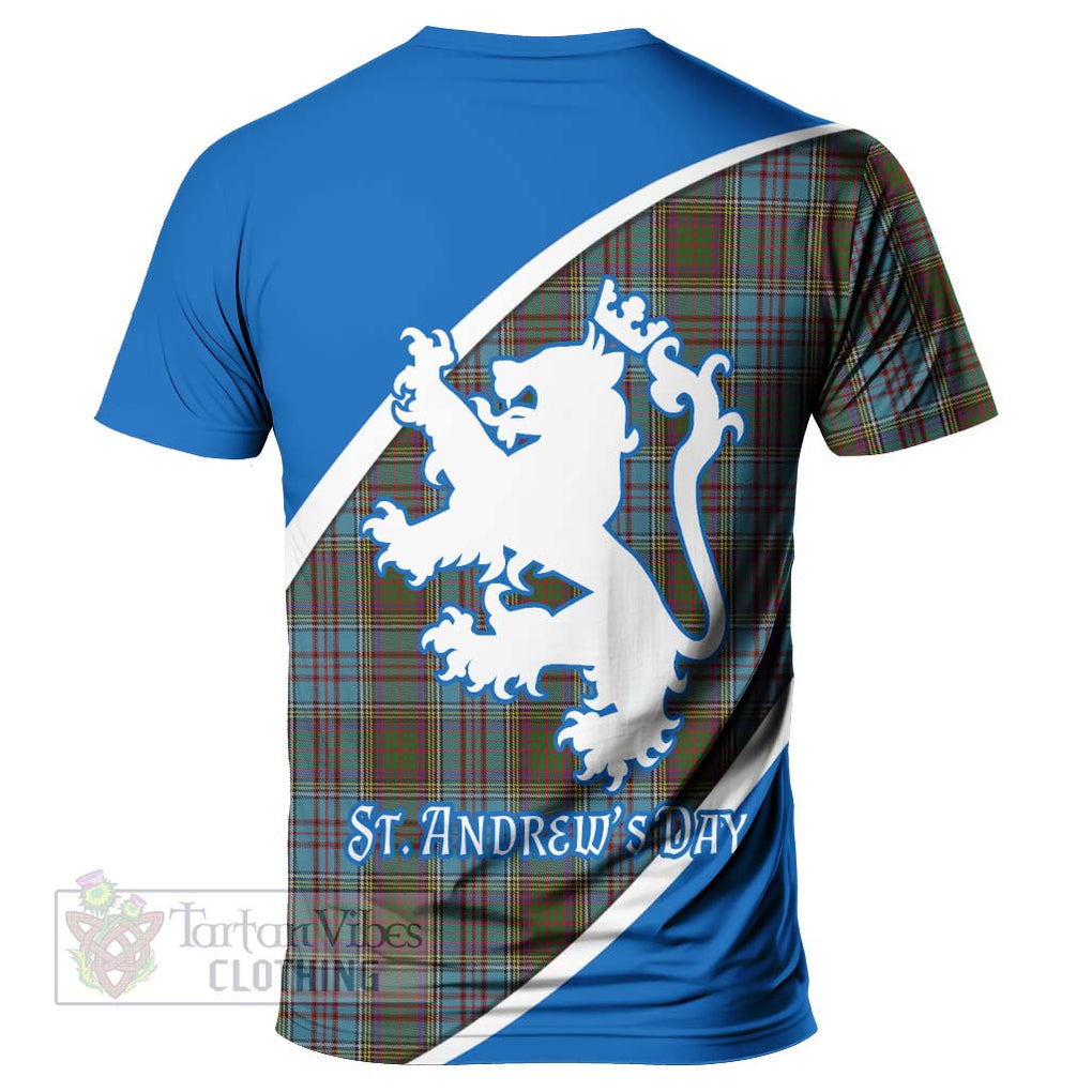 Tartan Vibes Clothing Anderson Family Crest Tartan T-Shirt Celebrate Saint Andrew's Day in Style