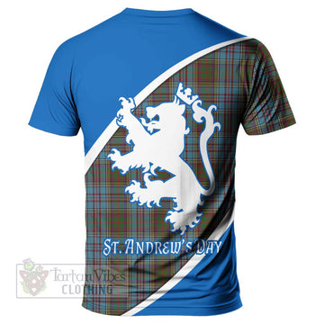 Anderson Family Crest Tartan T-Shirt Celebrate Saint Andrew's Day in Style