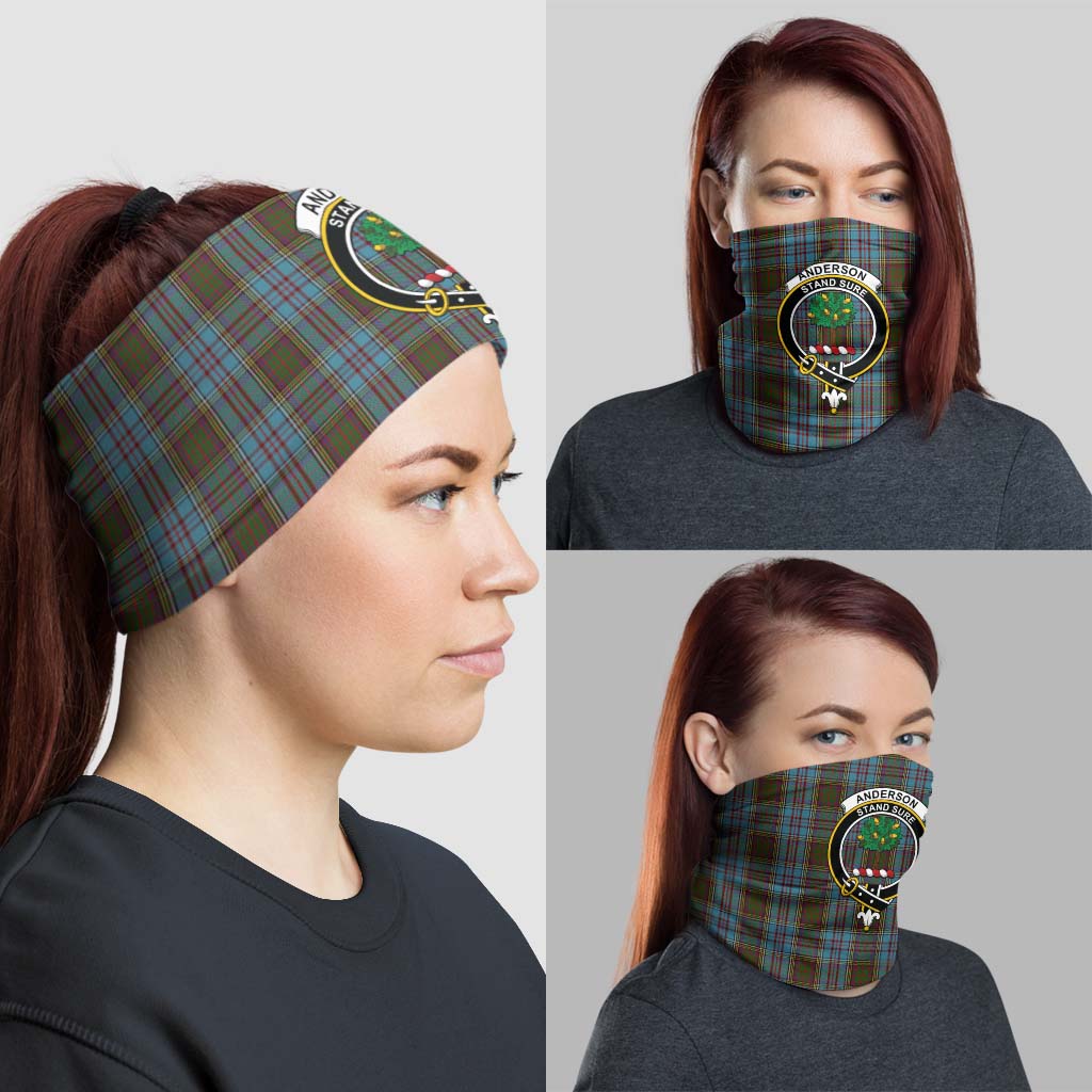 Anderson Tartan Neck Gaiters, Tartan Bandanas, Tartan Head Band with Family Crest