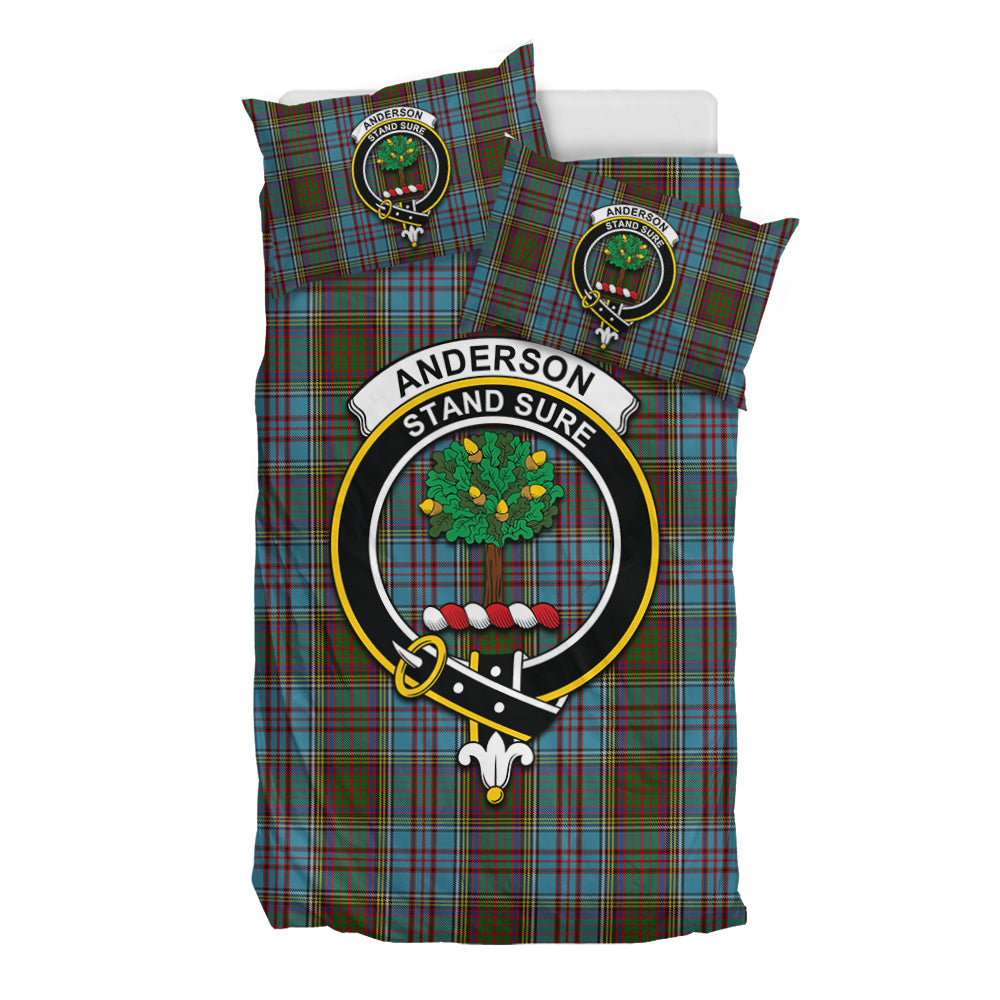 Anderson Tartan Bedding Set with Family Crest - Tartan Vibes Clothing