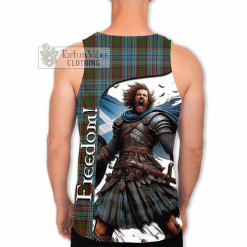 Anderson Crest Tartan Men's Tank Top Inspired by the Freedom of Scottish Warrior