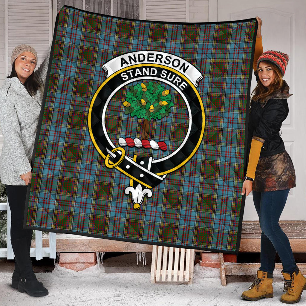 Anderson Tartan Quilt with Family Crest - Tartanvibesclothing