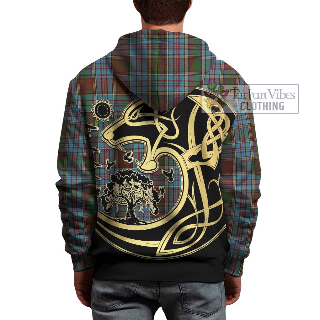 Anderson Tartan Hoodie with Family Crest Celtic Wolf Style - Tartan Vibes Clothing