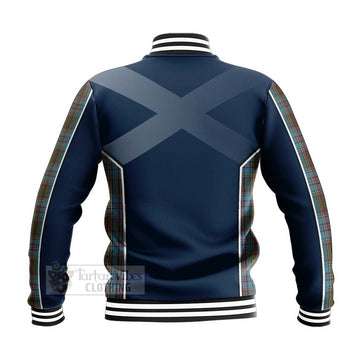 Anderson Tartan Baseball Jacket with Family Crest and Scottish Thistle Vibes Sport Style