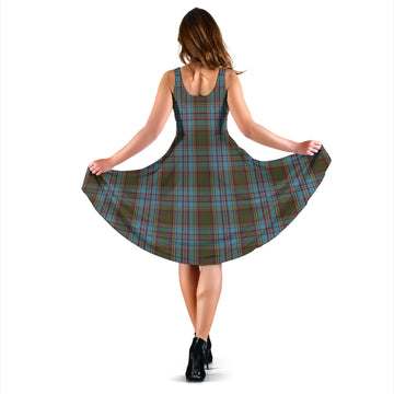 Anderson Tartan Sleeveless Midi Womens Dress