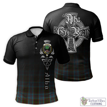 Anderson Tartan Polo Shirt Featuring Alba Gu Brath Family Crest Celtic Inspired