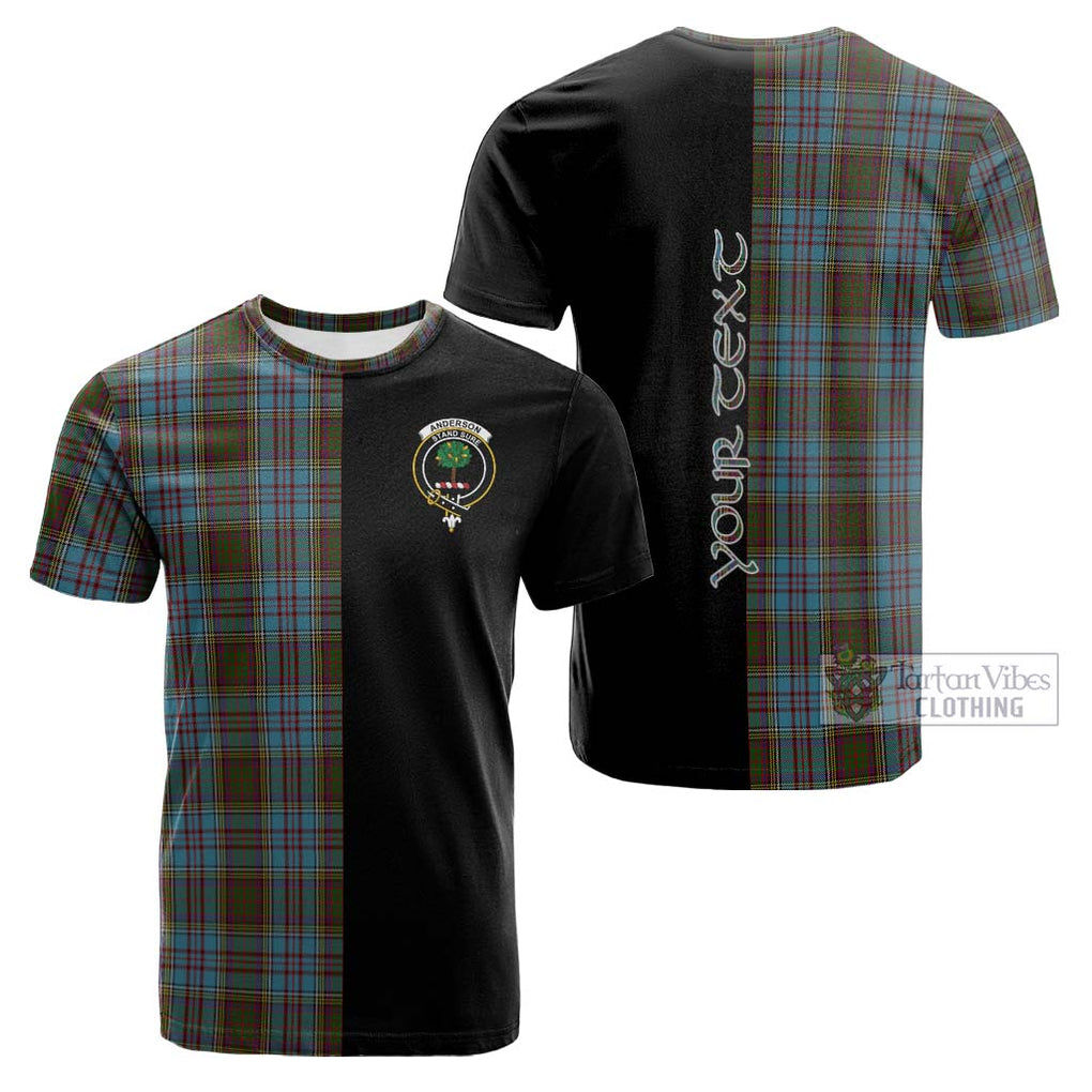 Tartan Vibes Clothing Anderson Tartan Cotton T-shirt with Family Crest and Half Of Me Style