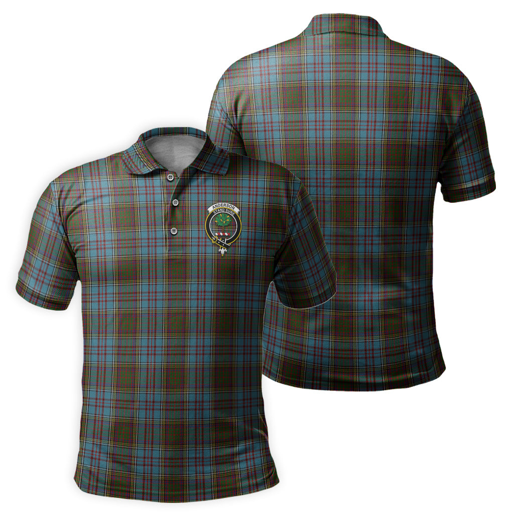 Anderson Tartan Men's Polo Shirt with Family Crest - Tartanvibesclothing