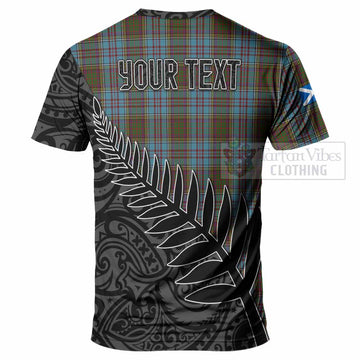 Anderson Crest Tartan T-Shirt with New Zealand Silver Fern Half Style