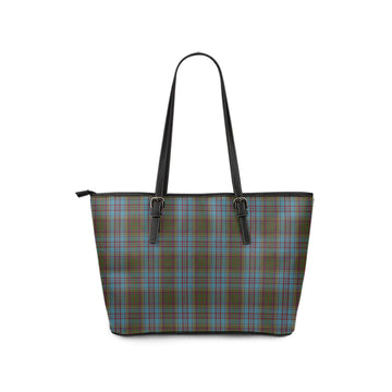 Anderson Tartan Leather Tote Bag