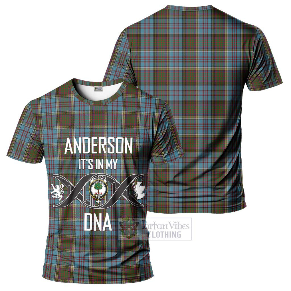 Anderson Tartan T-Shirt with Family Crest DNA In Me Style - Tartan Vibes Clothing