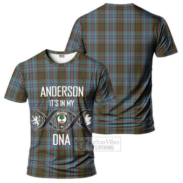 Anderson Tartan T-Shirt with Family Crest DNA In Me Style