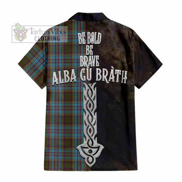 Anderson Tartan Family Crest Hawaiian Shirt Alba Gu Brath Be Brave Lion Ancient Style - Tartan Vibes Clothing