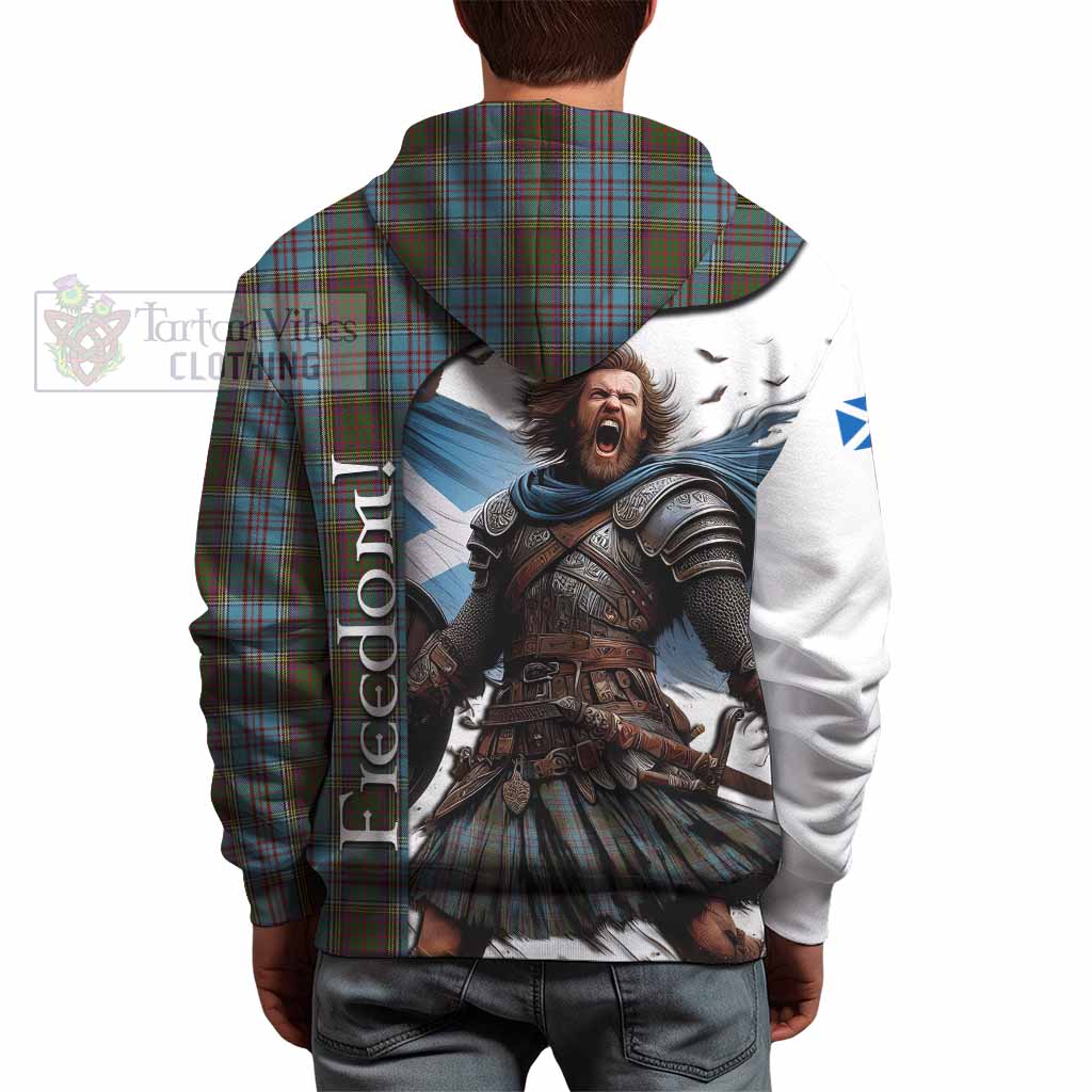 Tartan Vibes Clothing Anderson Crest Tartan Hoodie Inspired by the Freedom of Scottish Warrior