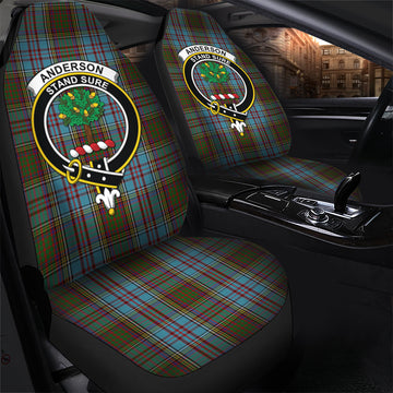 Anderson Tartan Car Seat Cover with Family Crest