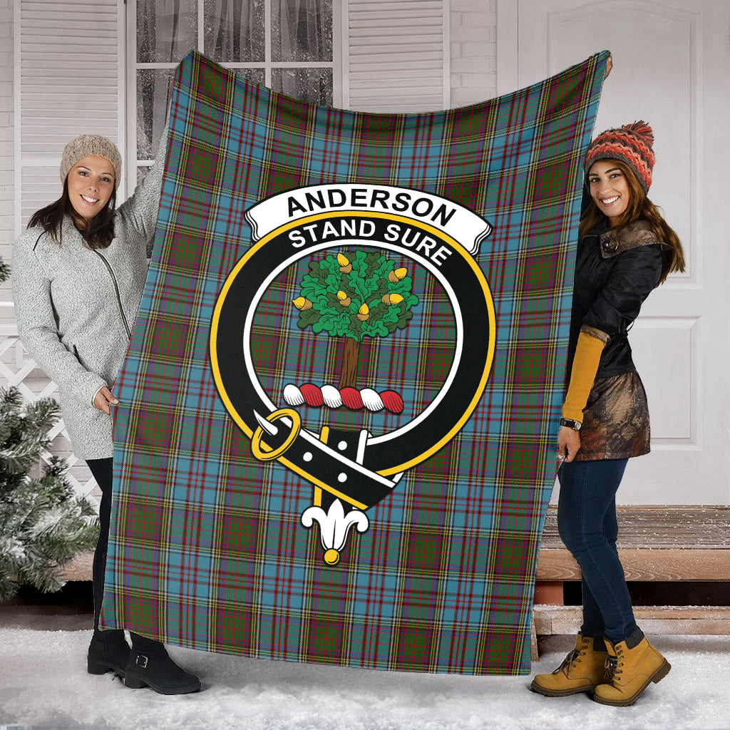 Anderson Tartan Blanket with Family Crest - Tartan Vibes Clothing