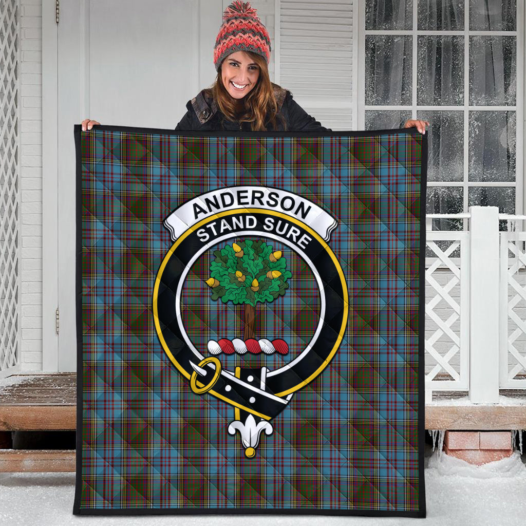 Anderson Tartan Quilt with Family Crest - Tartanvibesclothing