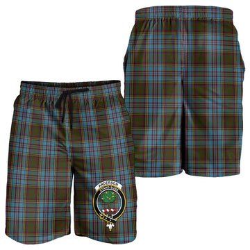 Anderson Tartan Mens Shorts with Family Crest