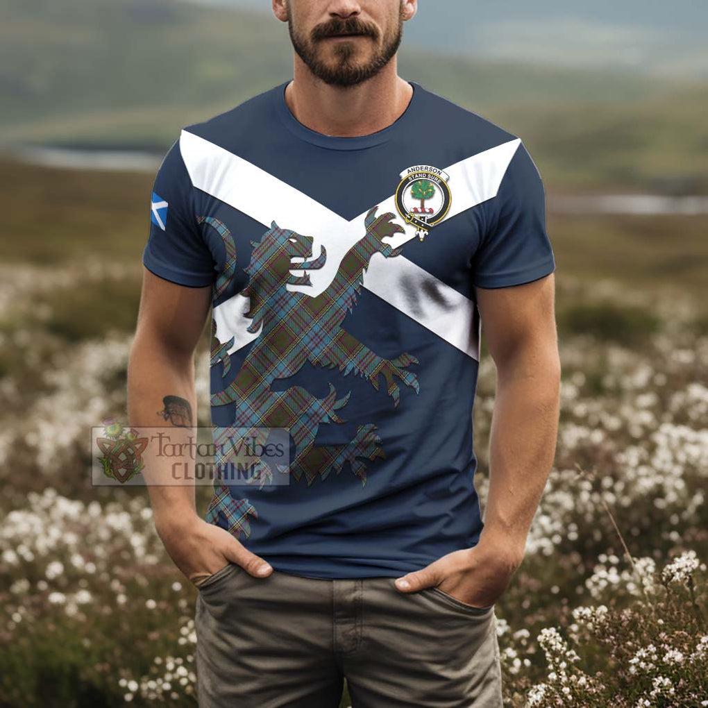 Tartan Vibes Clothing Anderson Tartan Lion Rampant T-Shirt – Proudly Display Your Heritage with Alba Gu Brath and Clan Name