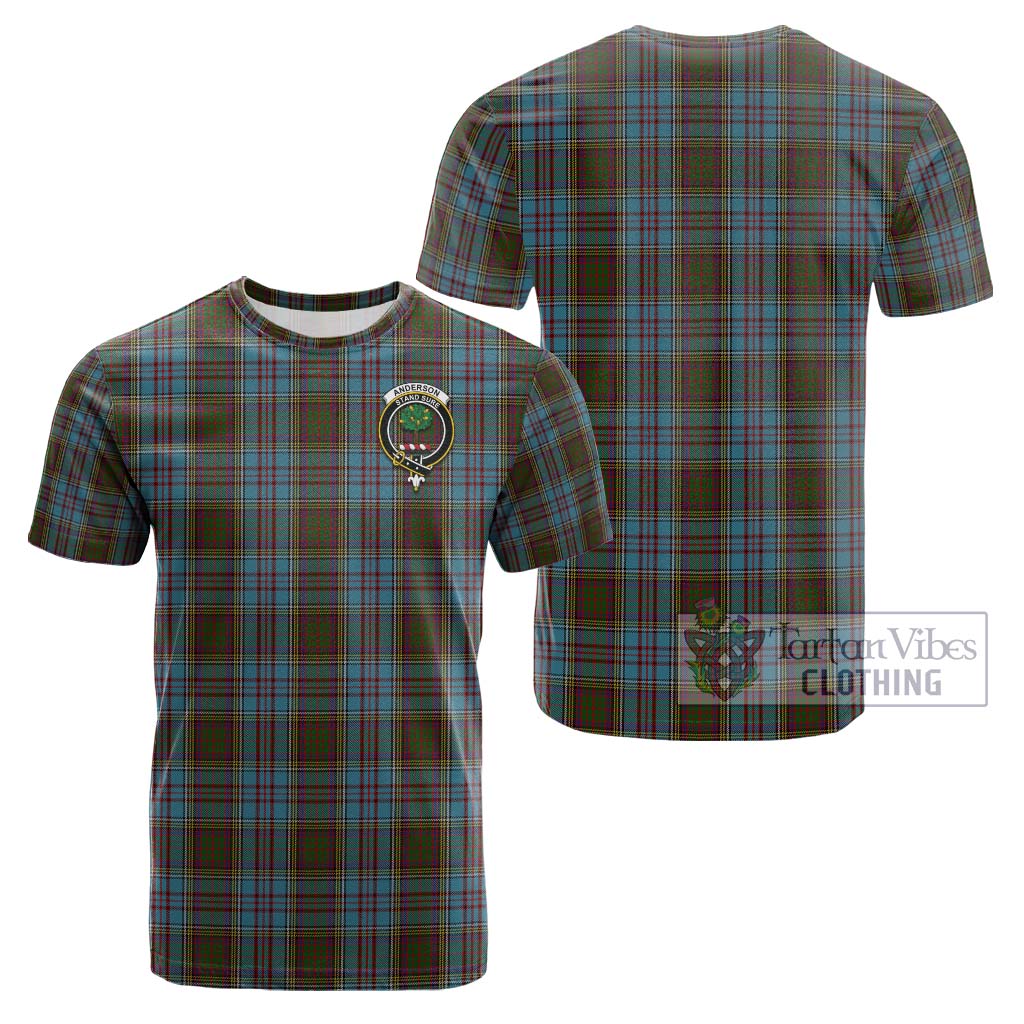 Anderson Tartan Cotton T-Shirt with Family Crest Kid's Shirt - Tartanvibesclothing Shop