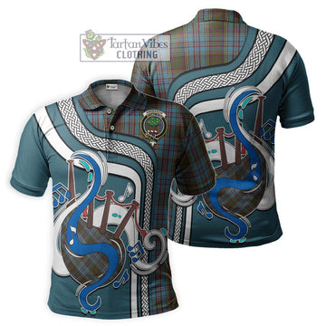 Anderson Tartan Polo Shirt with Epic Bagpipe Style