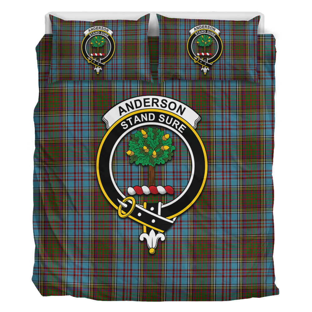 Anderson Tartan Bedding Set with Family Crest - Tartan Vibes Clothing