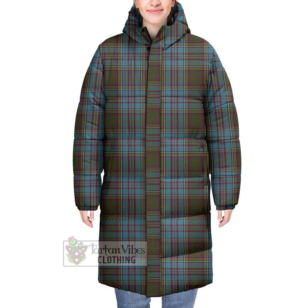 Tartan Vibes Clothing Anderson Tartan Long Down Jacket