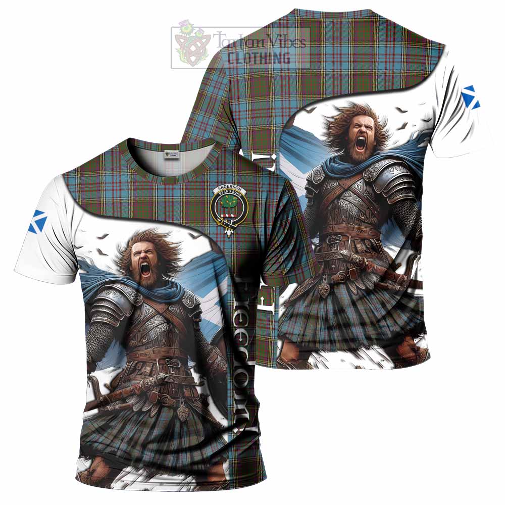 Anderson Crest Tartan T-Shirt Inspired by the Freedom of Scottish Warrior