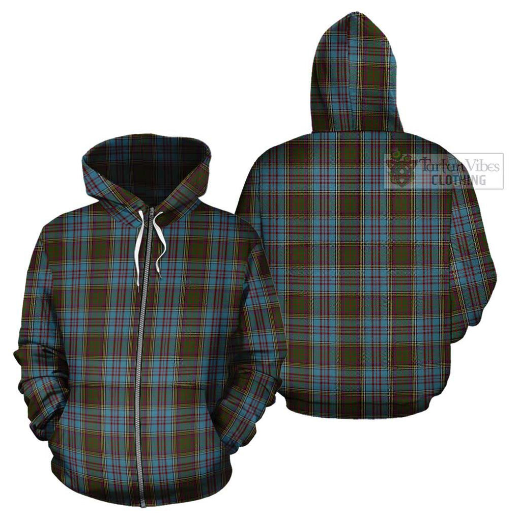 Anderson Tartan Cotton Hoodie Zip Hoodie - Tartan Vibes Clothing