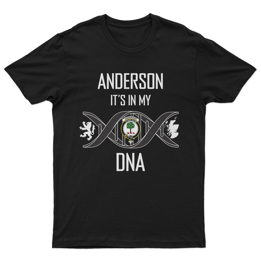 Anderson Family Crest DNA In Me Mens T Shirt - Tartanvibesclothing