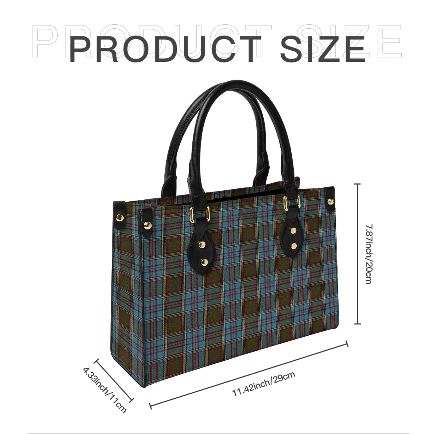 Anderson Tartan Leather Bag - Tartanvibesclothing