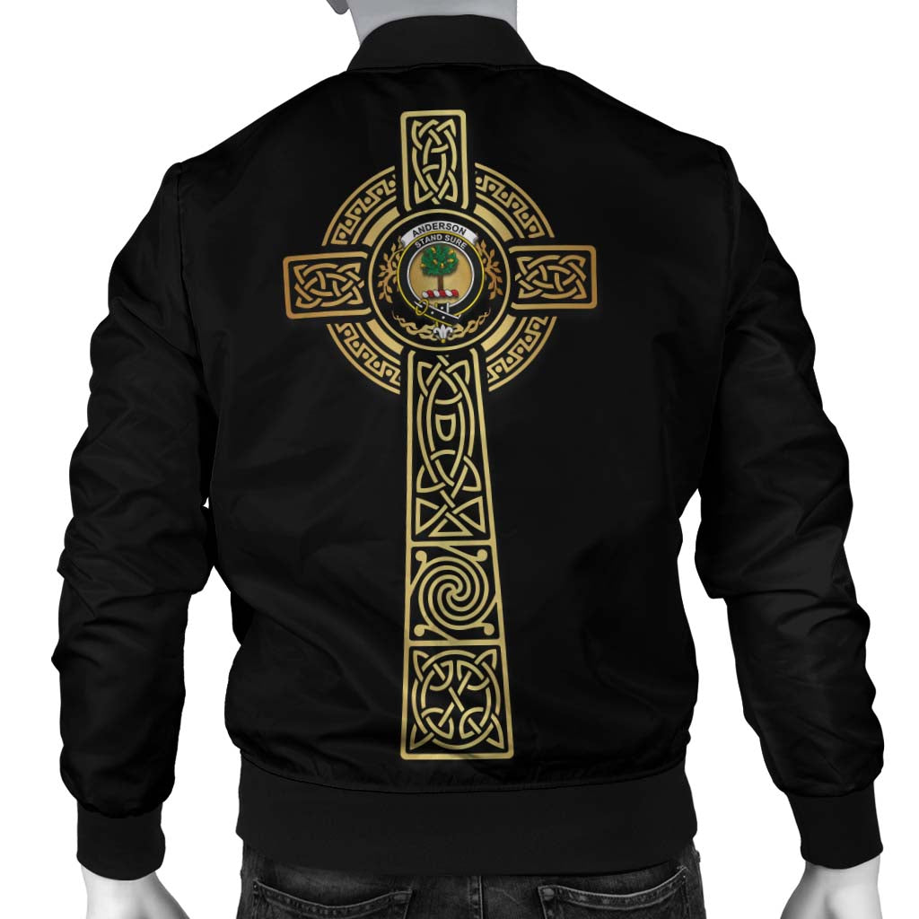 Anderson Clan Bomber Jacket with Golden Celtic Tree Of Life - Tartanvibesclothing