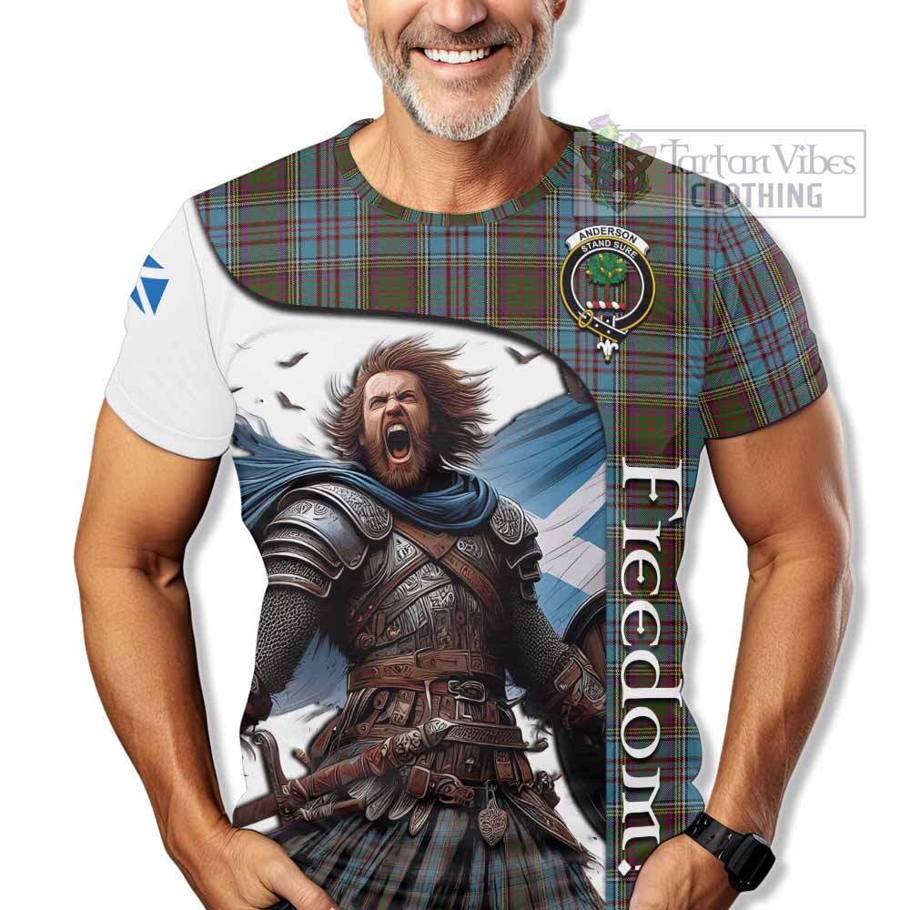 Anderson Crest Tartan T-Shirt Inspired by the Freedom of Scottish Warrior