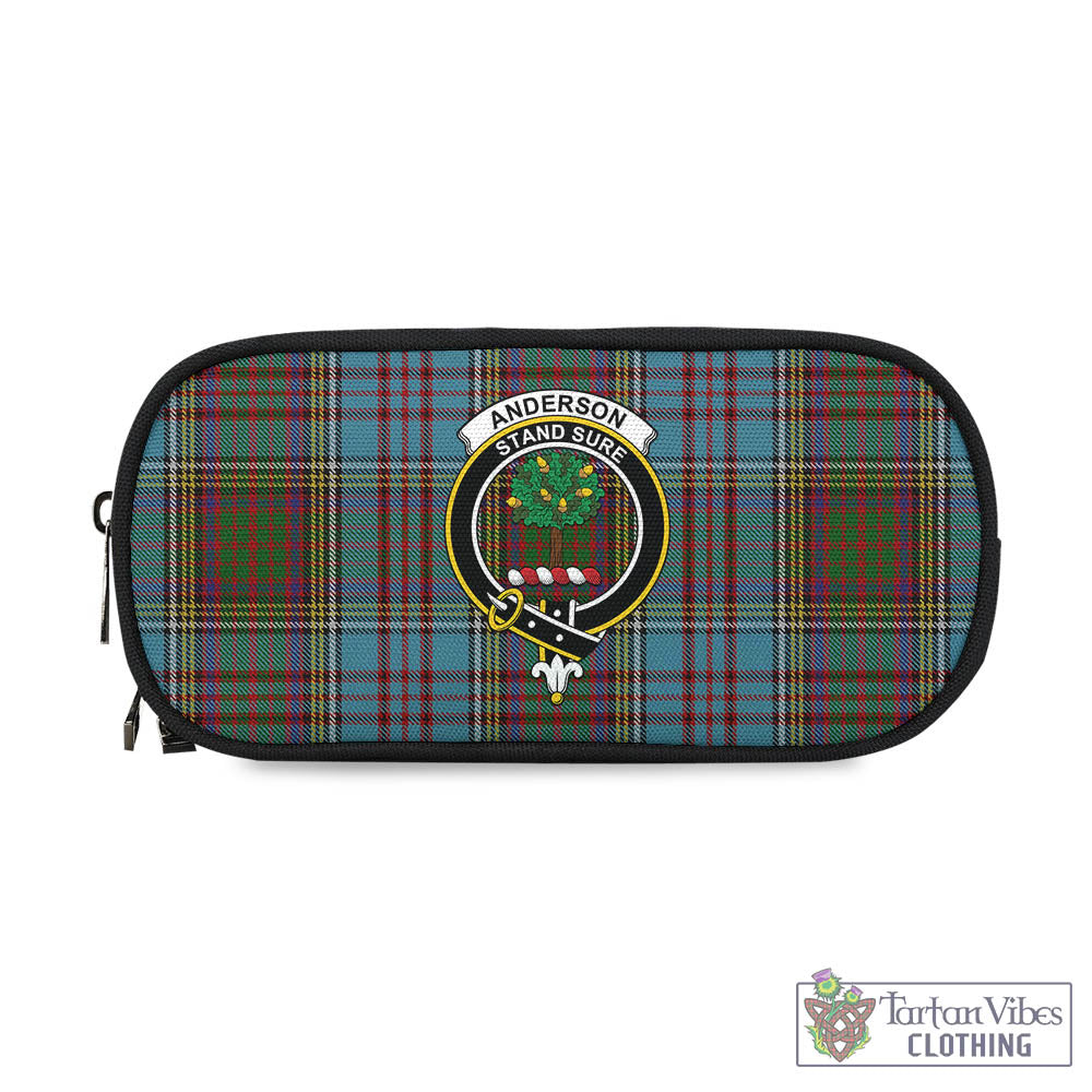 Tartan Vibes Clothing Anderson Tartan Pen and Pencil Case with Family Crest