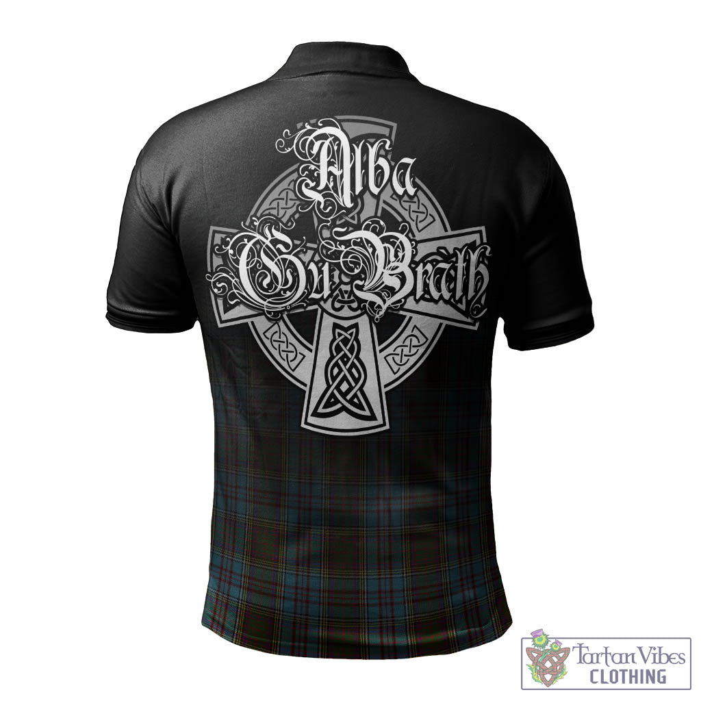 Tartan Vibes Clothing Anderson Tartan Polo Shirt Featuring Alba Gu Brath Family Crest Celtic Inspired