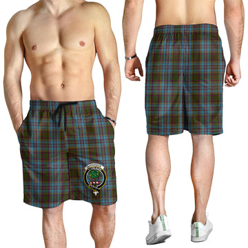 Anderson Tartan Mens Shorts with Family Crest