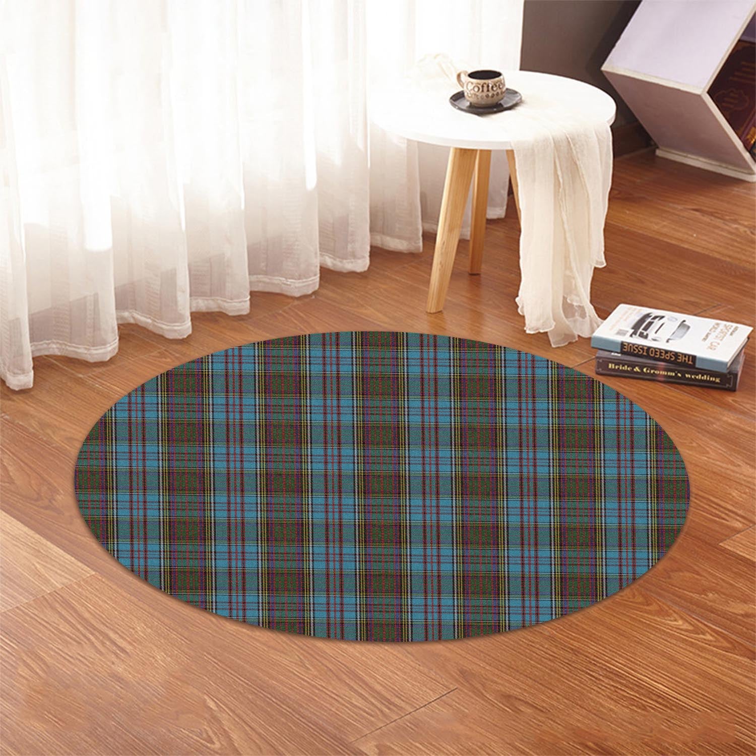 Anderson Tartan Round Rug - Tartanvibesclothing