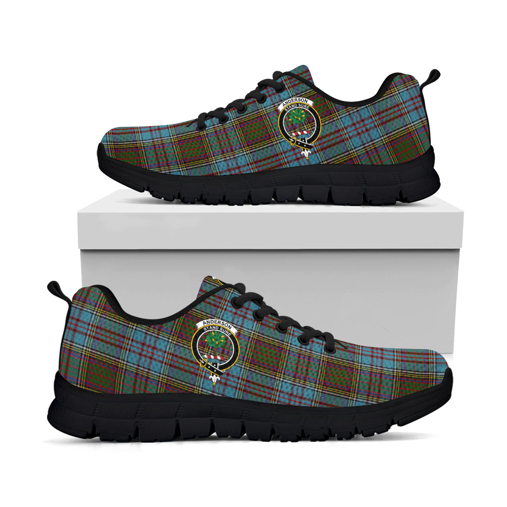 Anderson Tartan Sneakers with Family Crest - Tartan Vibes Clothing