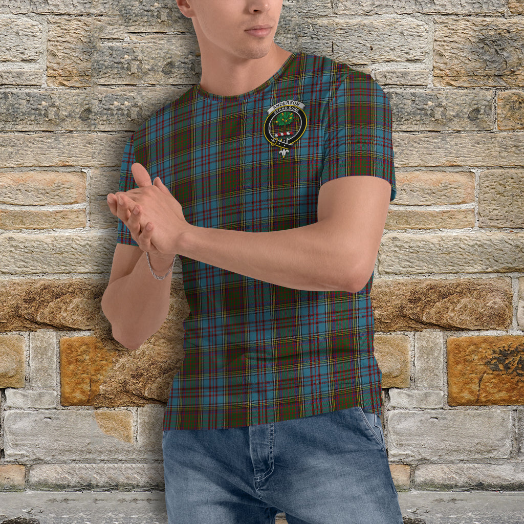 Anderson Tartan T-Shirt with Family Crest - Tartan Vibes Clothing