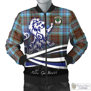 Anderson Ancient Tartan Bomber Jacket with Alba Gu Brath Regal Lion Emblem