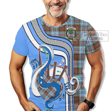 Anderson Ancient Tartan T-Shirt with Epic Bagpipe Style