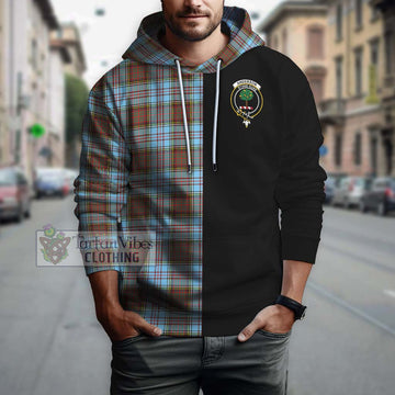 Anderson Ancient Tartan Hoodie with Family Crest and Half Of Me Style